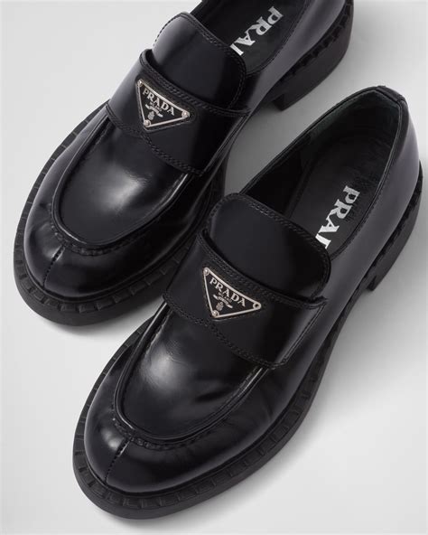 mocassins homme prada|Prada patent leather loafers women's.